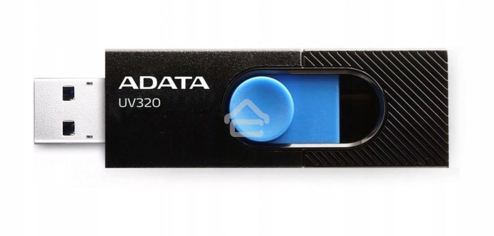 Флешка USB R/W ADATA 32GB AUV320-32G-RBKBL черный/голубой