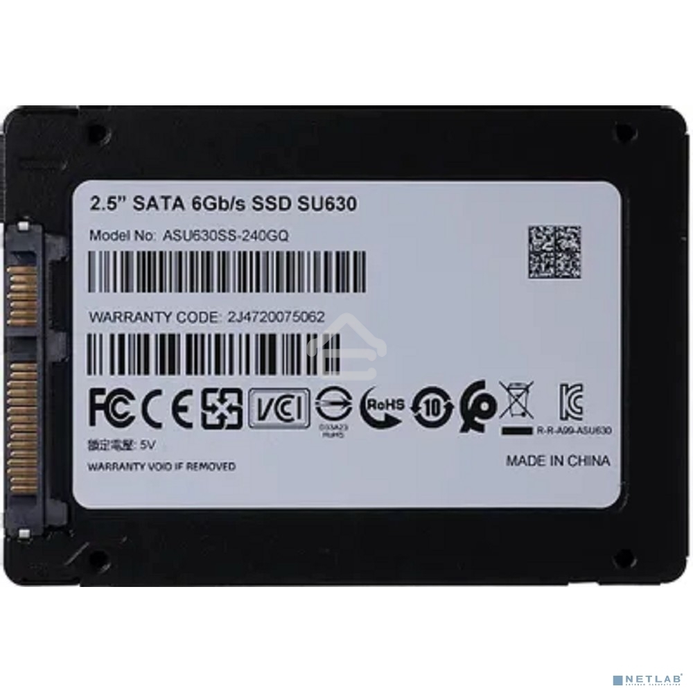Накопитель SSD ADATA SU630, 240Gb, SATA III, 2.5