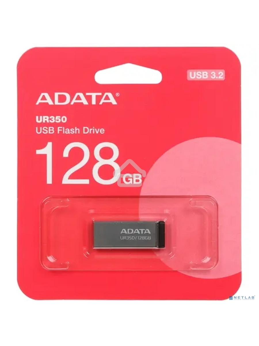 Флэш-накопитель ADATA UR350-128G-RSR/BK USB3.2 128G BLACK