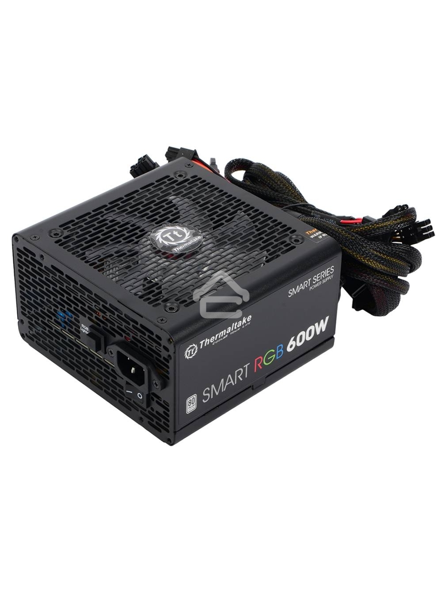 Блок питания Thermaltake Smart RGB (PS-SPR-0600NHSAWE-1), 600Вт, 80 PLUS, 120мм, черный