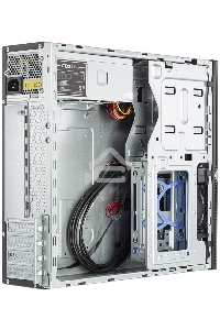 Компьютерный корпус с блоком питания 300Вт. Сase Foxline mATX Desktop 300W, 2xUSB3.0, 2xUSB2.0, toolless, Black, 8cm. fan, powercord