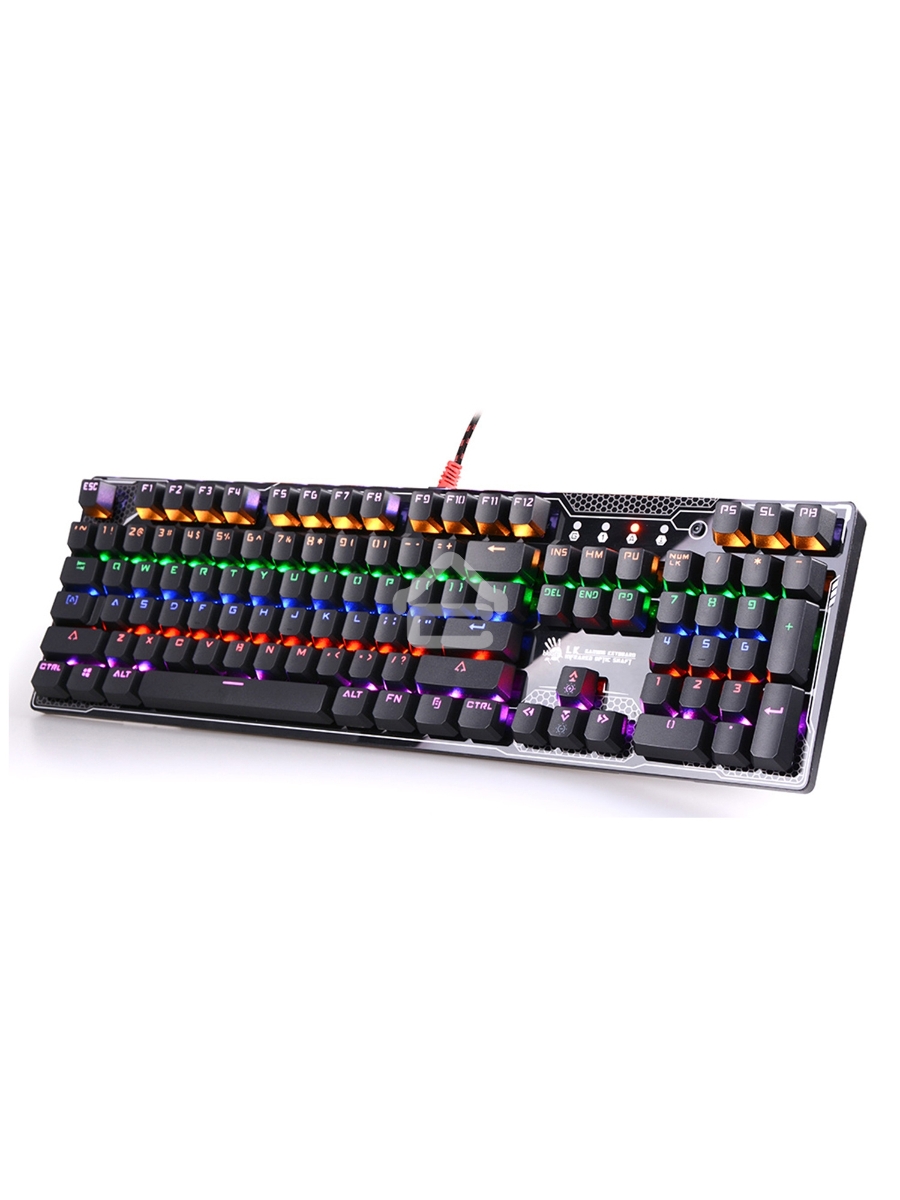Клавиатура A4Tech Bloody B810R серый/черный USB Gamer LED