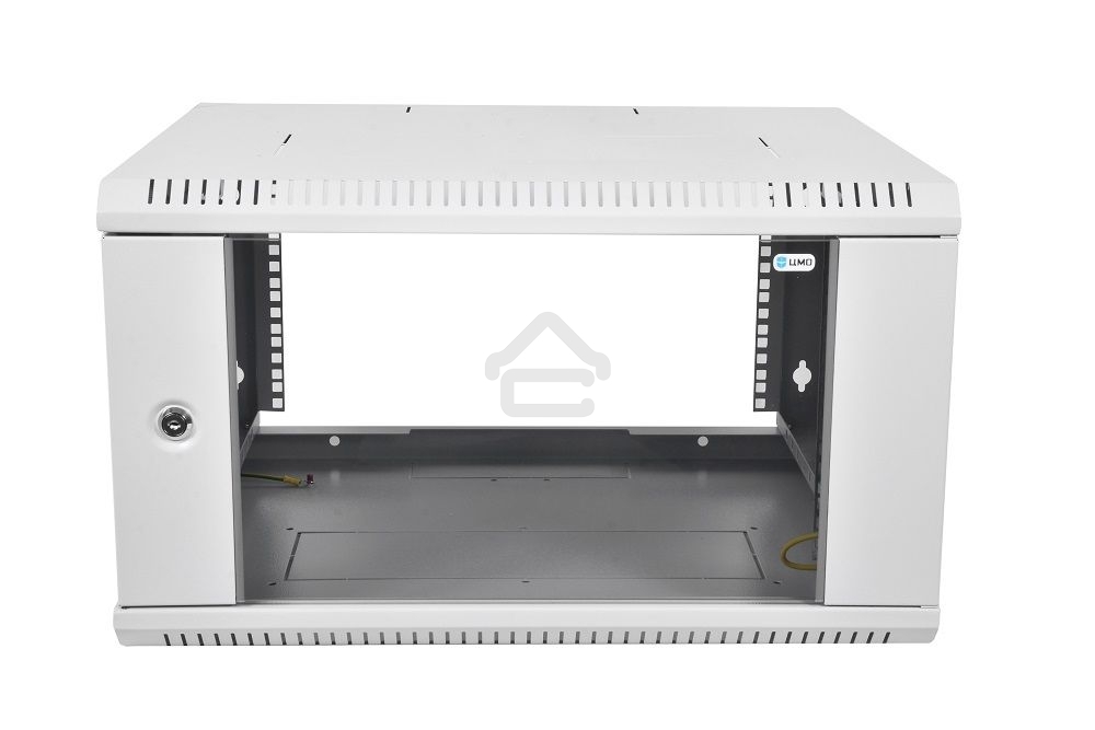 Шкаф телеком. настенный разборный 15U (600х350) дверь стекло (ШРН-Э-15.350) (1 коробка)