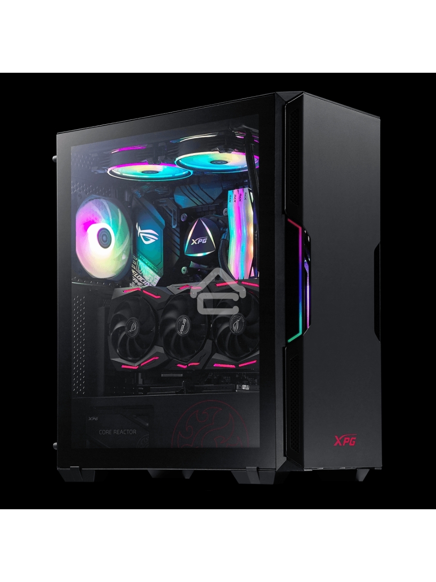 Компьютерный корпус ADATA XPG STARKER черный Mid-Tower, Micro-ATX, Mini-ITX, Standard-ATX, USB 3.2 Gen1 Type-A