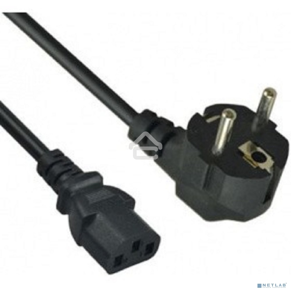 Кабель питания ExeGate PC-1,2 OfficePC 450W (Евровилка Schuko->С13) VDE-250V черный, 1.2м