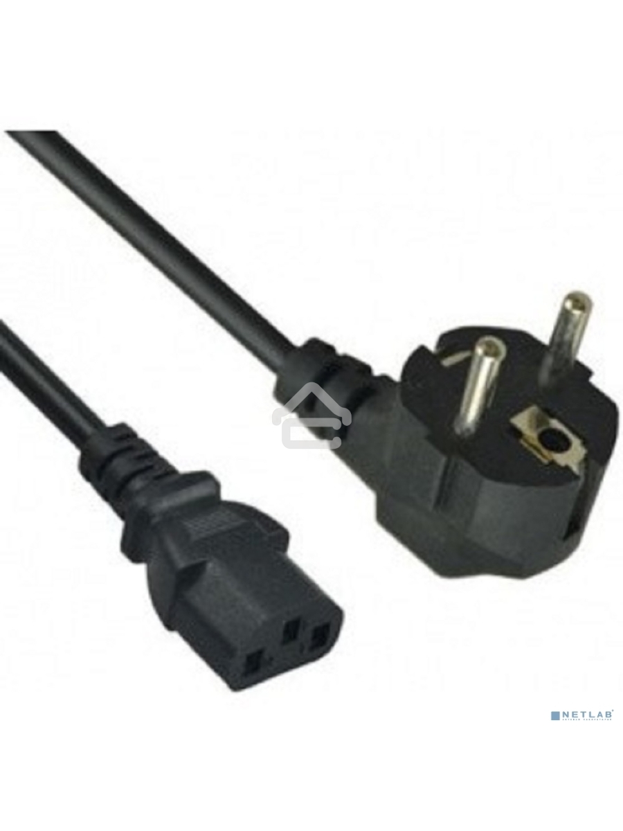 Кабель питания ExeGate PC-1,2 OfficePC 450W (Евровилка Schuko->С13) VDE-250V черный, 1.2м