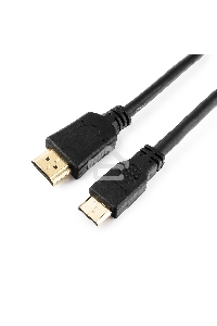 Кабель Cablexpert HDMI-mini HDMI CC-HDMI4C-6, 19M/19M, v2.0, медь, позол.разъемы, экран, 1.8м, черный, пакет