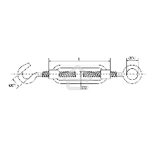 Талреп крюк-кольцо DIN 1480 М6
