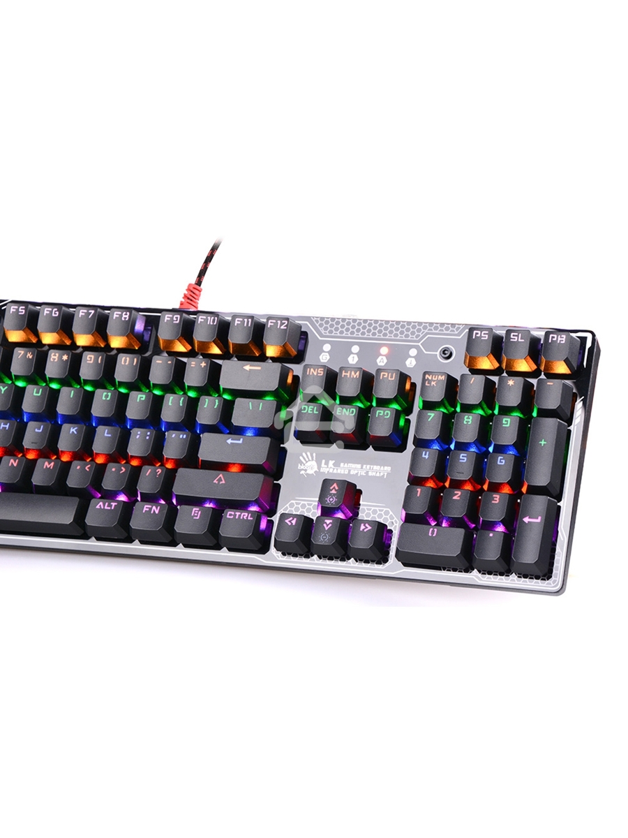 Клавиатура A4Tech Bloody B810R серый/черный USB Gamer LED