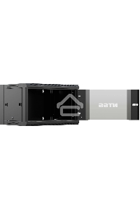 Шкаф коммутационный NTSS (NTSS-W9U6060GS-BL) настенный 9U 570x600мм пер.дв.стекл 60кг черный 22кг