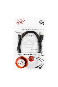 Кабель Cablexpert HDMI-mini HDMI CC-HDMI4C-6, 19M/19M, v2.0, медь, позол.разъемы, экран, 1.8м, черный, пакет