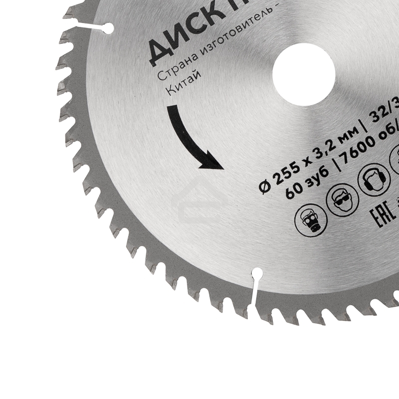 Диск пильный Kranz 255 мм х 60 зуб х 32/30 мм