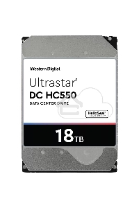 Жесткий диск Western Digital Original SATA-III 18Tb 0F38459 WUH721818ALE6L4 Ultrastar DC HC550 (7200rpm) 512Mb 3.5