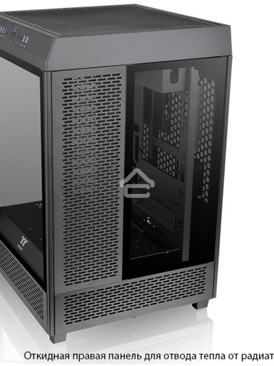 Компьютерный корпус Thermaltake The Tower 500 черный без БП ATX 1x120mm 3x140mm 4xUSB3.0 2xUSB3.1 audio bott PSU