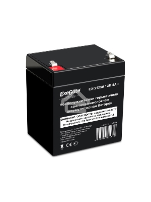 Батарея ExeGate EP211732RUS HR 12-5/EXG1250 (12V 5Ah 1221W), клеммы F2