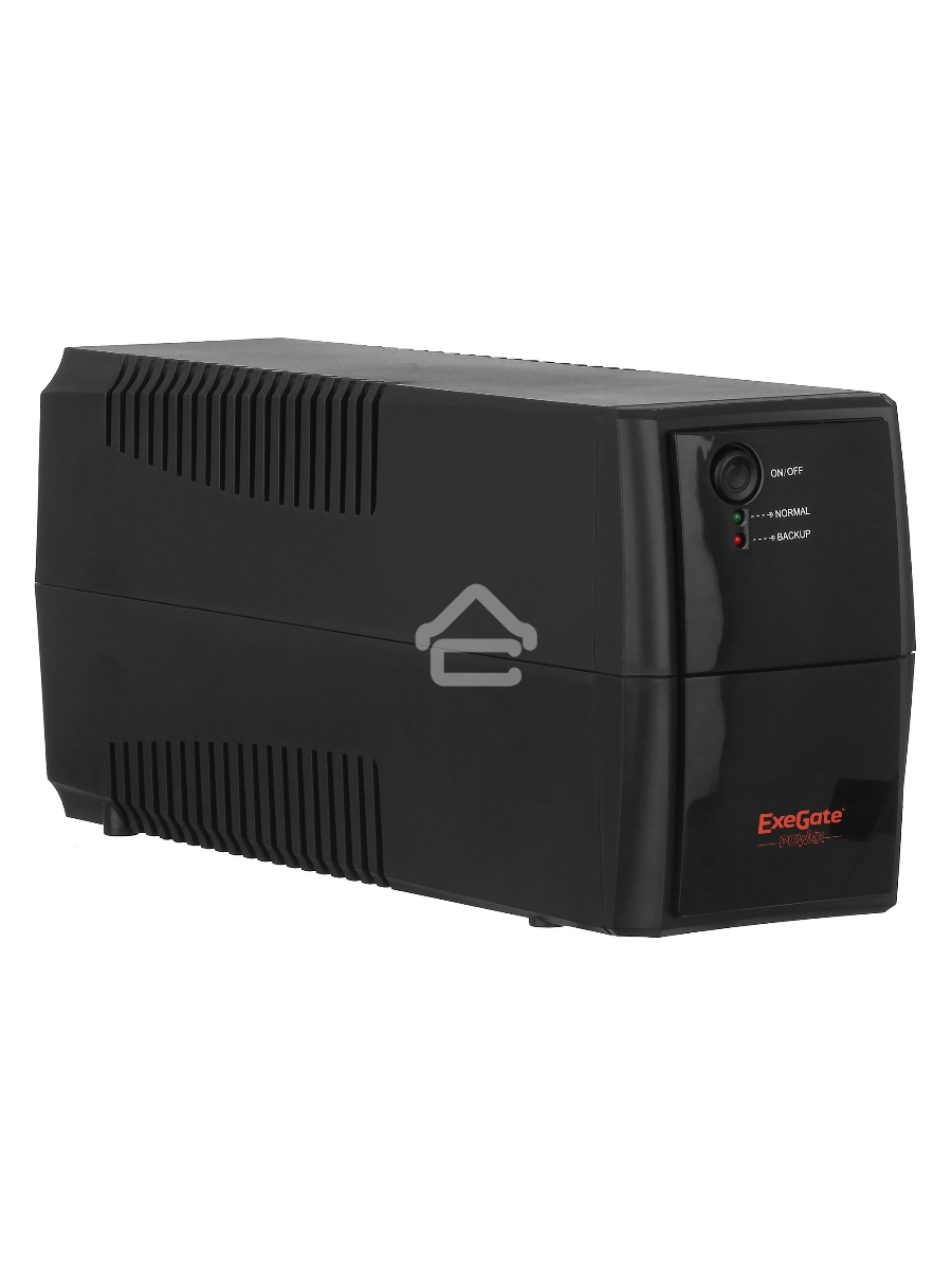 Источник бесперебойного питания ExeGate EP244543RUS Power Back BNB-600<600VA, Black, 2 евророзетки>