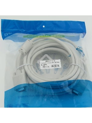Кабель монитор - SVGA card (15M-15M) 2 filters 10m