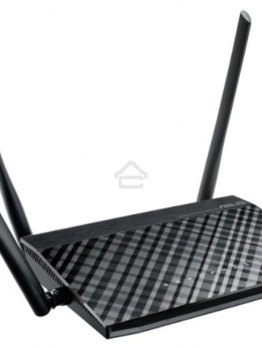 Маршрутизатор беспроводной Asus RT-AC1200 10/100BASE-TX черный (Dual Band)