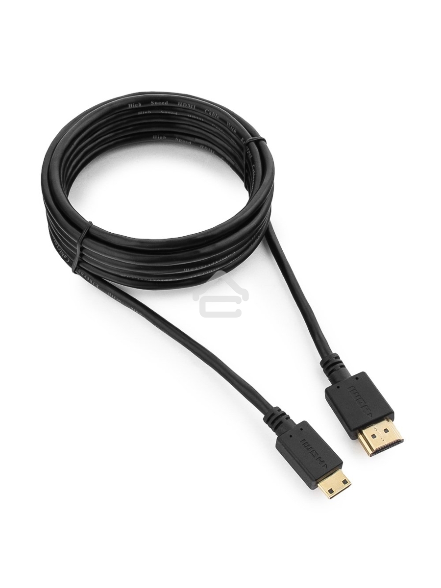 Кабель HDMI-miniHDMI Cablexpert CC-HDMI4C-10, 19M/19M, v2.0, медь, позол.разъемы, экран, 3.0м, черный, пакет