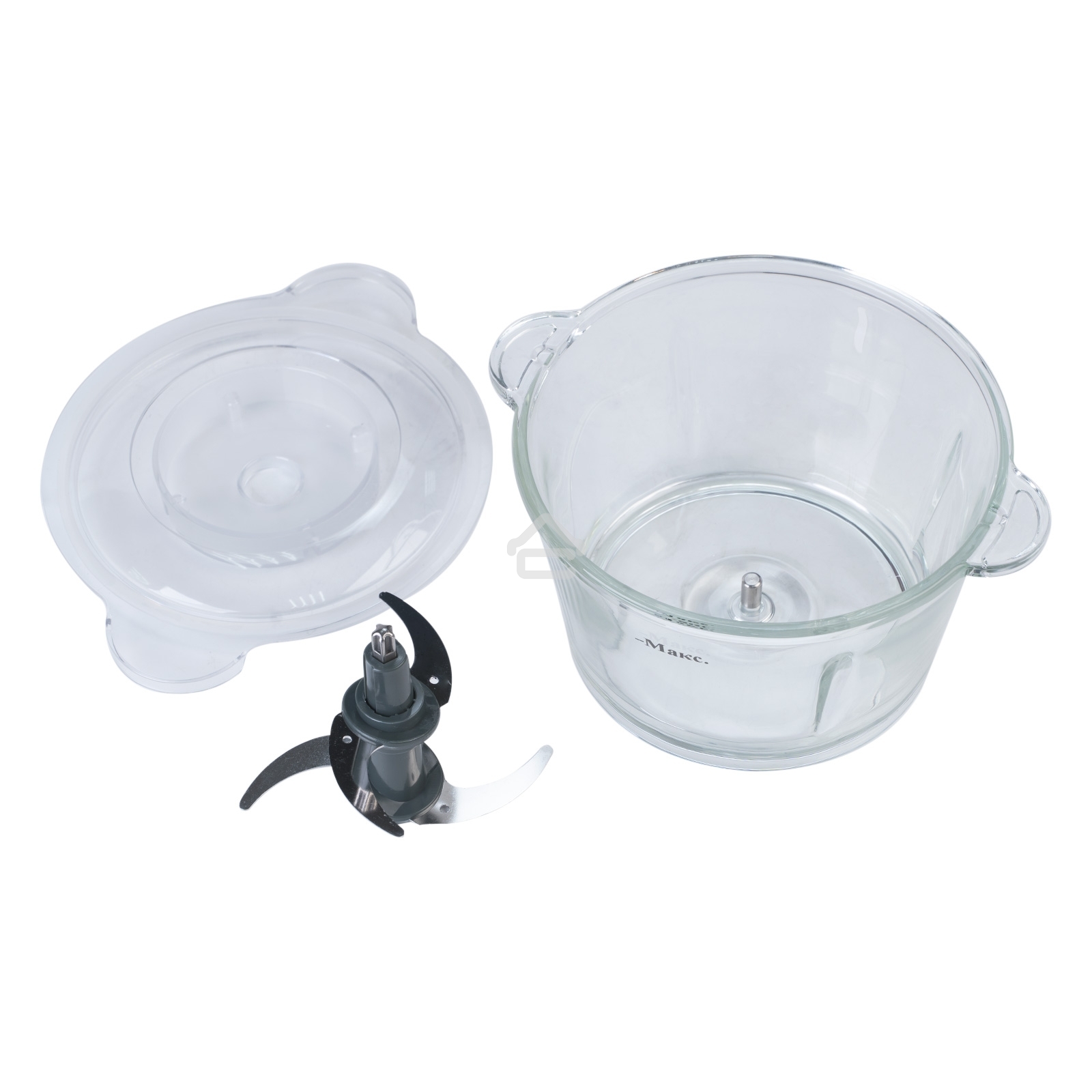 Измельчитель электрический Galaxy Line GL 2355, серебристый с черным, стеклянная чаша 1,5 л, 400 Вт, импульсный режим