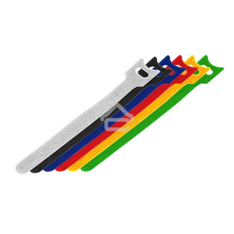 Набор хомутов-стяжек многоразовых на липучке Rexant 210х16 мм, цветная, упаковка 12 шт.