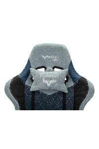 Кресло игровое Бюрократ VIKING 7 KNIGHT BL FABRIC синий текстиль/эко.кожа крестовина металл/пластик