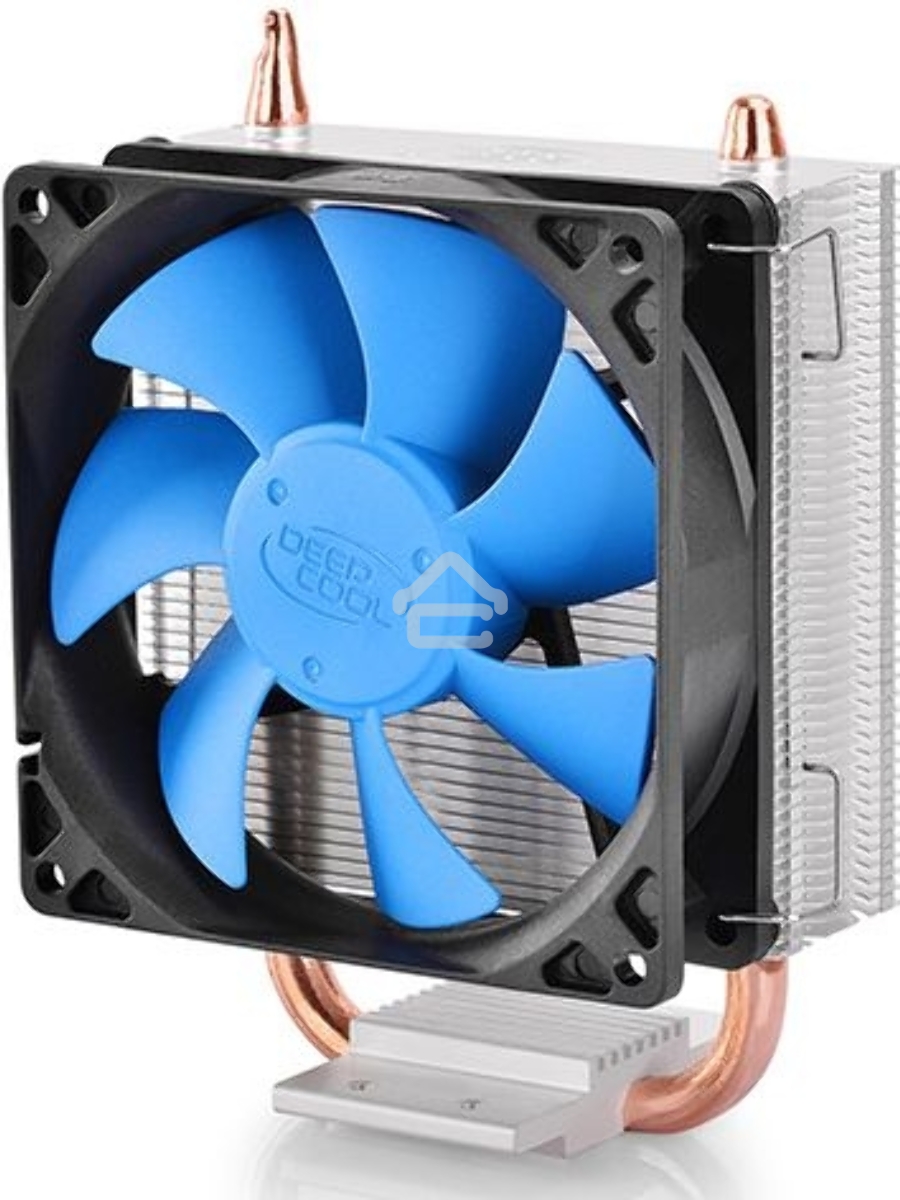Кулер для процессора DEEPCOOL ICE BLADE 100 PWM синий, 92 мм, алюминий/медь, 2200 об/мин, 29 дБ, 4 pin, 100 Вт, 135 мм