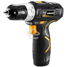 Дрель-шуруповерт аккумуляторная Deko GCD12DU3, 12В, 1 АКБ