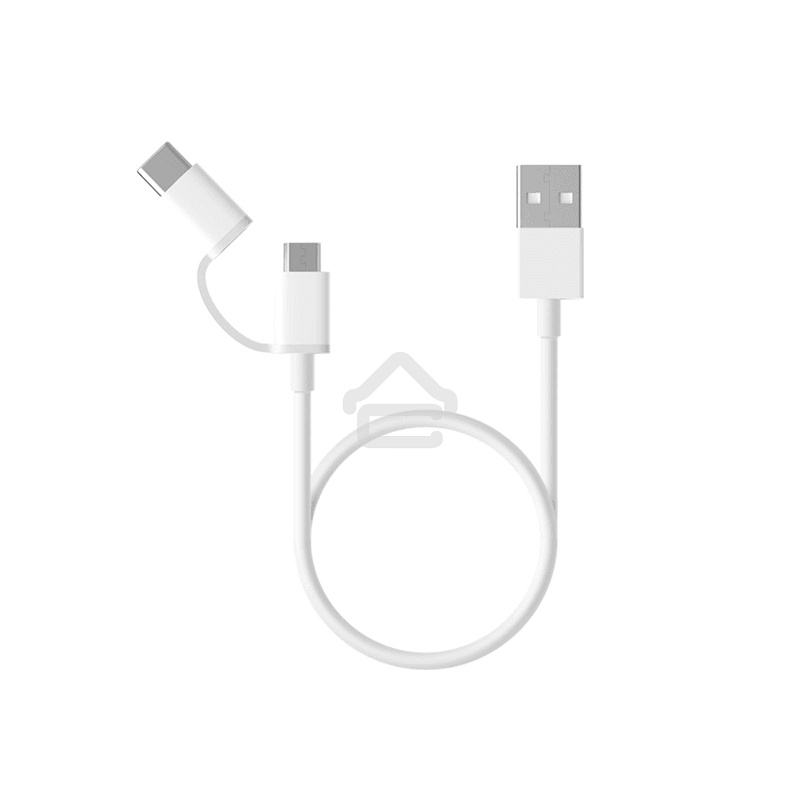 USB-кабель Xiaomi Mi 2-in-1 USB Cable Micro-USB to Type-C (30cm)