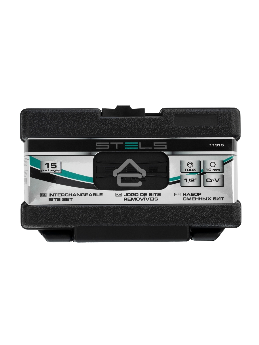 Набор бит TORX, хвостовик-шестигранник, 10 мм, CrV, 15 предм. Stels