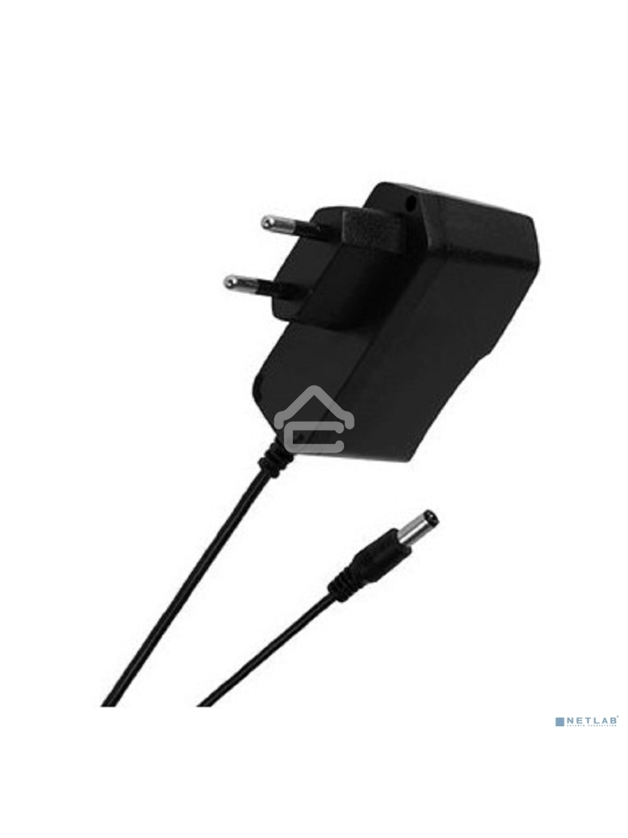 Источник питания 110-220 V AC/12 V DC 1 А 12 W с DC разъемом подключения 5.5х2.1, без влагозащиты (IP23)