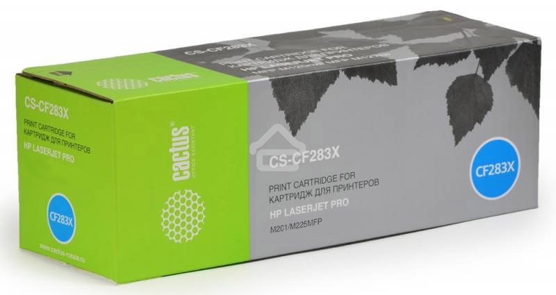 Картридж лазерный Cactus CF283X (CS-CF283X) черный (2200 стр.) для принтеров HP LaserJet Pro M225dn/M201/M202