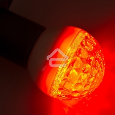 Лампа шар Neon-night e27 9 LED Ø50мм красная