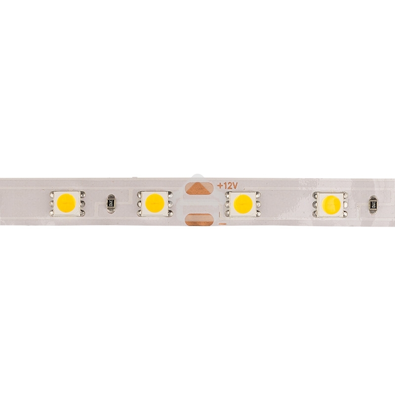 Лента светодиодная открытая, 10 мм, IP23, SMD 5050, 60 LED/m, 12 V, цвет свечения теплый белый