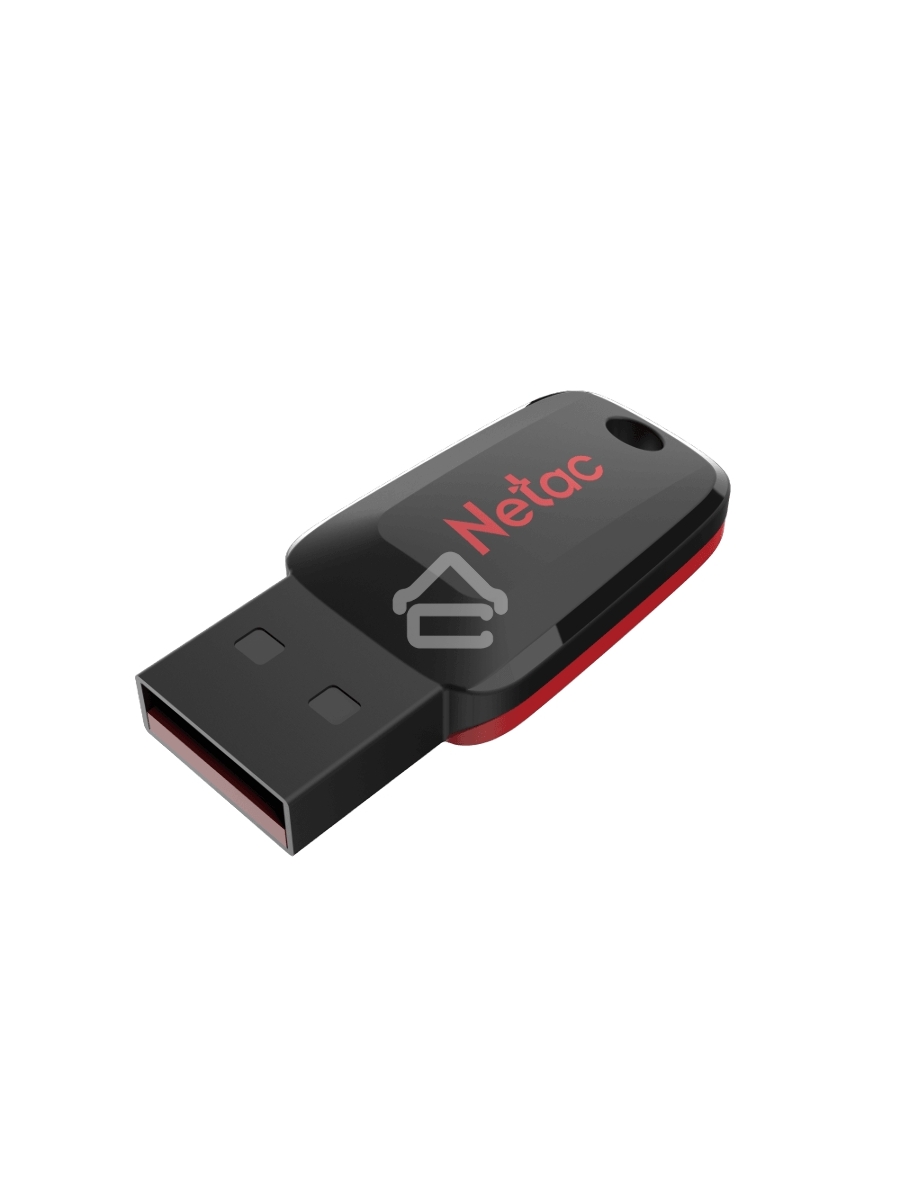 Флеш диск Netac U197 16Gb <NT03U197N-016G-20BK>, USB2.0, пластиковая, черная