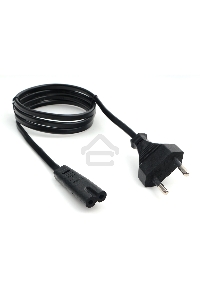 Кабель питания аудио/видео Cablexpert PC-184/2-1М, 1м, CEE 7/16 - C7, 2-pin, 2х0,5, черный, пакет