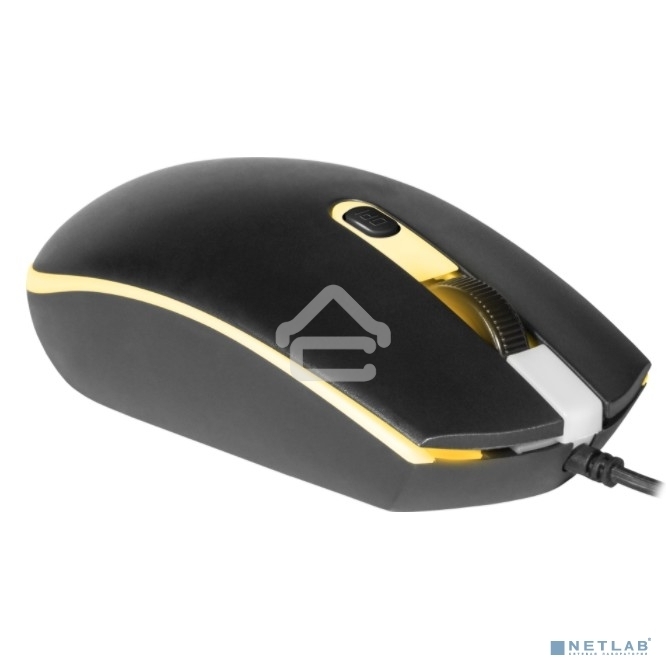 Мышь проводная Defender Dot MB-986 черный, 1600 dpi, USB, кнопки - 4