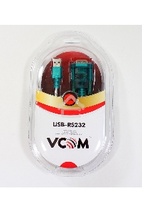 Кабель AM/Com port 9pin 1.2м VCOM адаптер USB -> RS232, DE9P (добавляет в систему новый COM порт), VUS7050