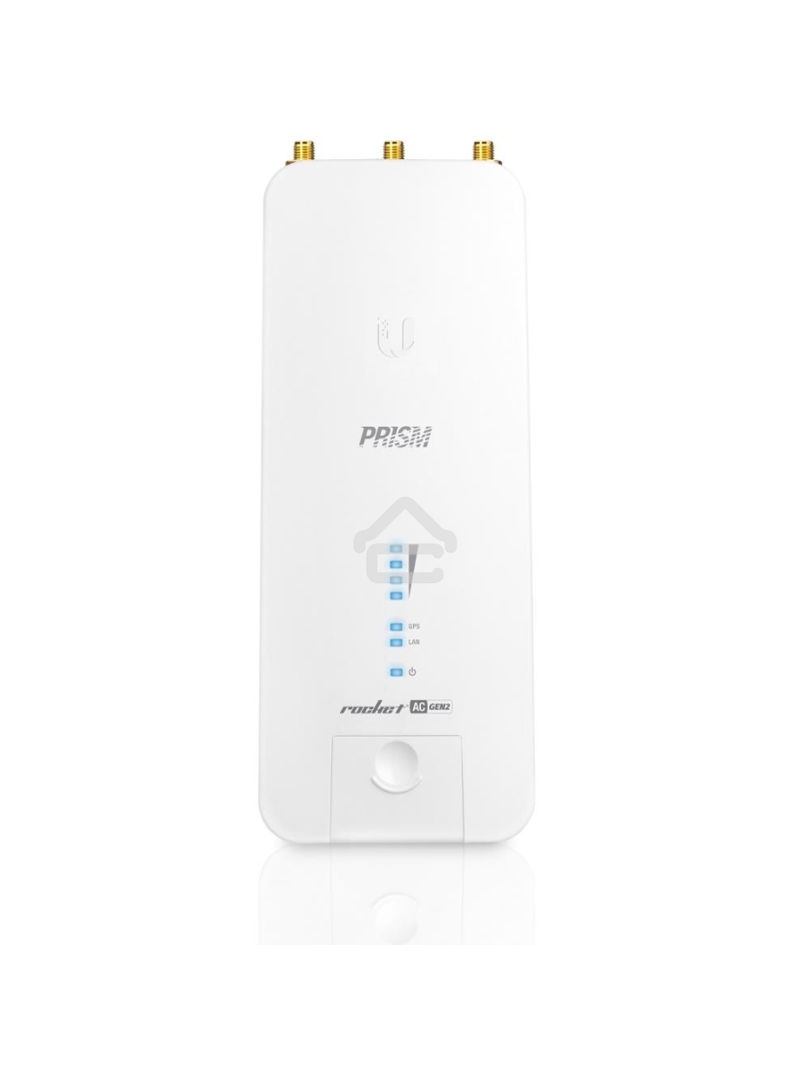 Точка доступа UBIQUITI RP-5AC-Gen2 Rocket 5AC PRISM Gen 2 Радиоустройство 5 ГГц, PtMP/PtP, airMAX ac, 2x RP-SMA, фильтры airPrism, GPS Sync