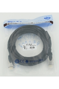 Кабель HDMI Ver.1.4 Gray jack HDMI(19pin)/HDMI(19pin) (5м) феррит.кольца позолоченные контакты