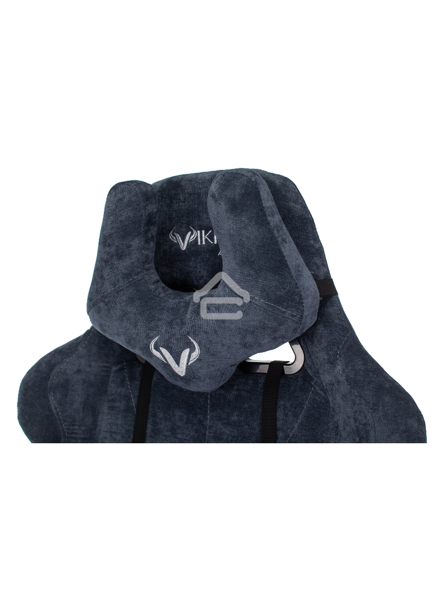 Кресло игровое Бюрократ VIKING KNIGHT LT27 FABRIC синий крестовина металл/пластик