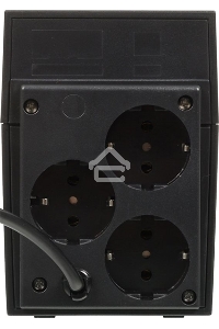 Источник бесперебойного питания Powercom Raptor RPT-1000A EURO 600Вт 1000ВА черный
