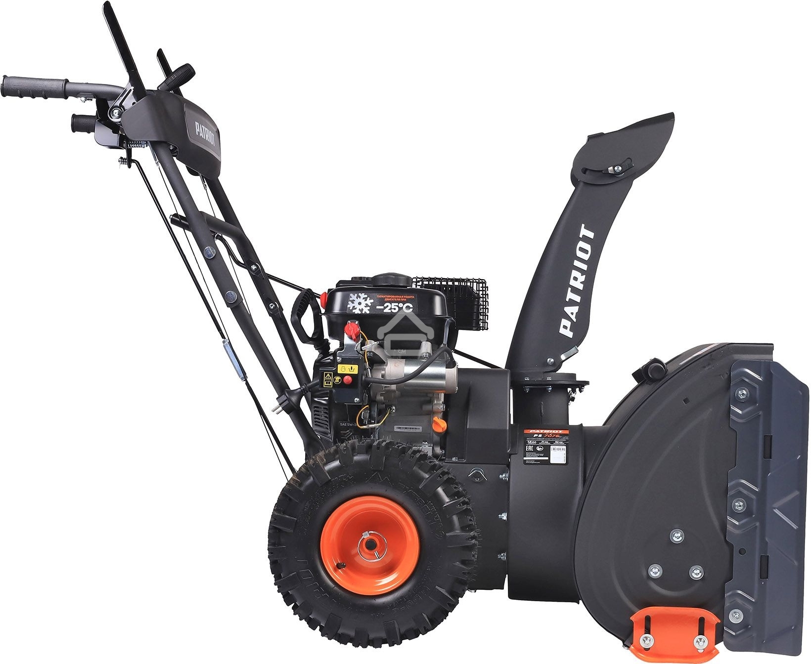 Снегоуборщик PATRIOT PS 707 E, Двигатель 7л.с до -25 °С; 212 сс; Стартер ручной/220V; LED-фара, Панель c увеличенным диапазоном скоростей 6 вперед/2 назад; Ширина ковша 610мм +100(26