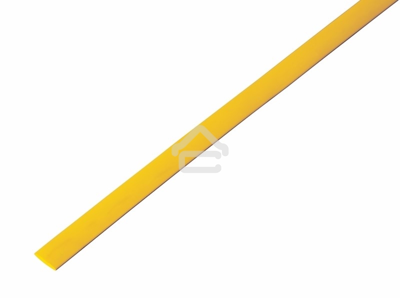 Трубка термоусаживаемая ТУТ 5,0/2,5мм, желтая, упаковка 50 шт. по 1м, PROconnect