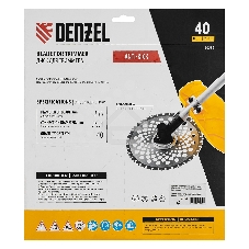Диск для триммера Denzel 255 х 25,4 мм, 40 зубов, Anti-Kick