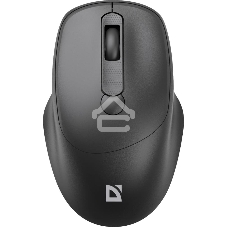 Мышь беспроводная Defender Feam MM-296 черный, 1600 dpi, радиоканал, USB, кнопки - 4