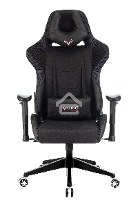 Кресло игровое Бюрократ VIKING 4 AERO BLACK EDITION черный искусст.кожа/ткань