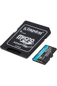 Флеш карта microSDXC 512Gb Class10 Kingston SDCG3/512GB Canvas Go! Plus + adapter