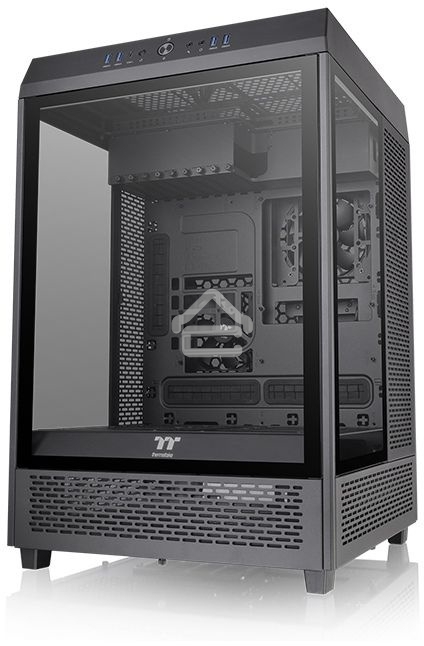 Компьютерный корпус Thermaltake The Tower 500 черный без БП ATX 1x120мм 3x140мм 4xUSB 3.0 2xUSB3.1 audio bott PSU