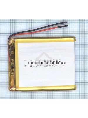 Аккумулятор Li-Pol (батарея) 5*50*60мм 2pin 3.7V/2000mAh